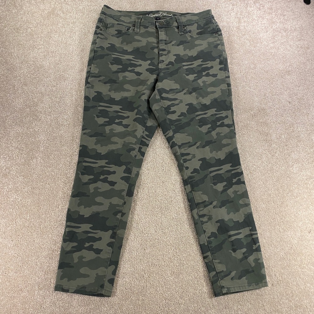 Universal Thread Camouflage Jeans Womens 10/30 Green Skinny High‎ Rise Stretch